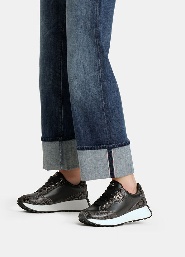 Sneakers stampa pitone