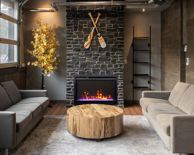 Amantii 33" Extra Slim Featuring a 4" Depth-WiFi-3 Speed Motor-Programable Remote