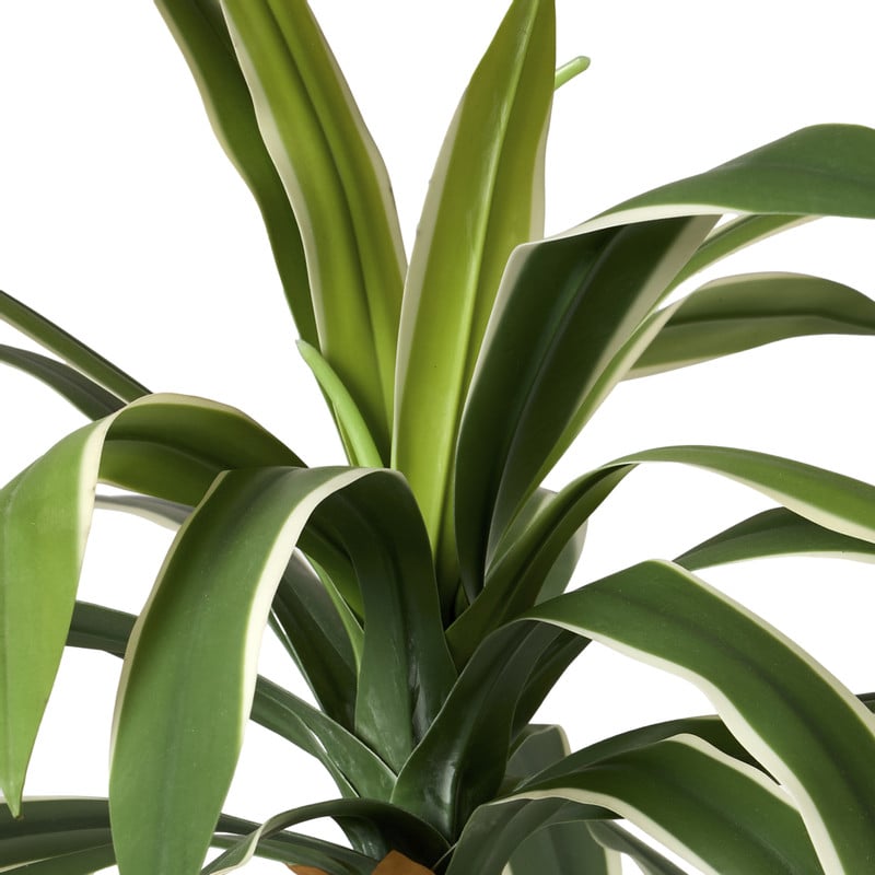 Kunstplant palm op lange steel - groen - &Oslash;15x90 cm