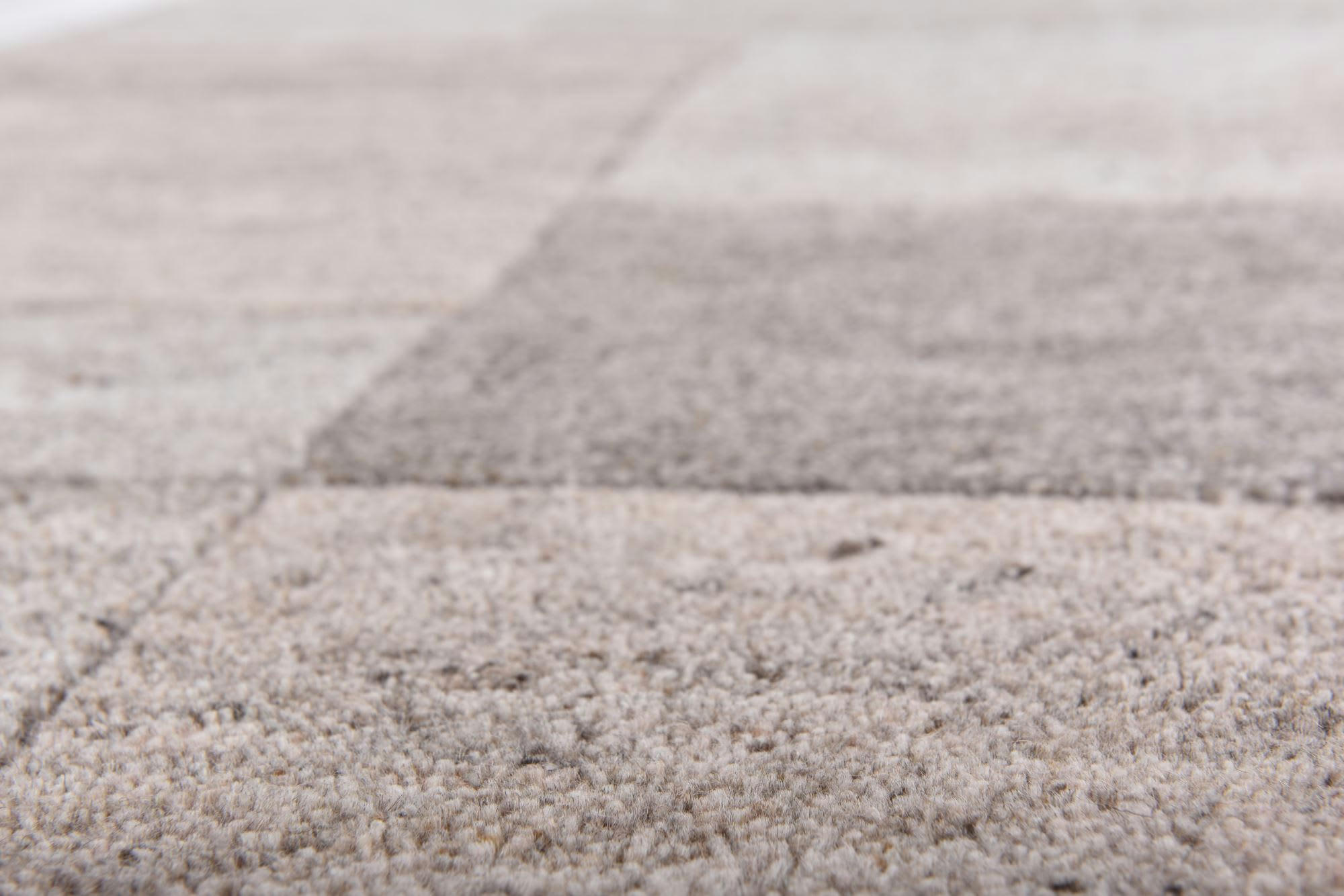 DALAS - Tapis moderne noué main en laine bois de rose 190x290 cm