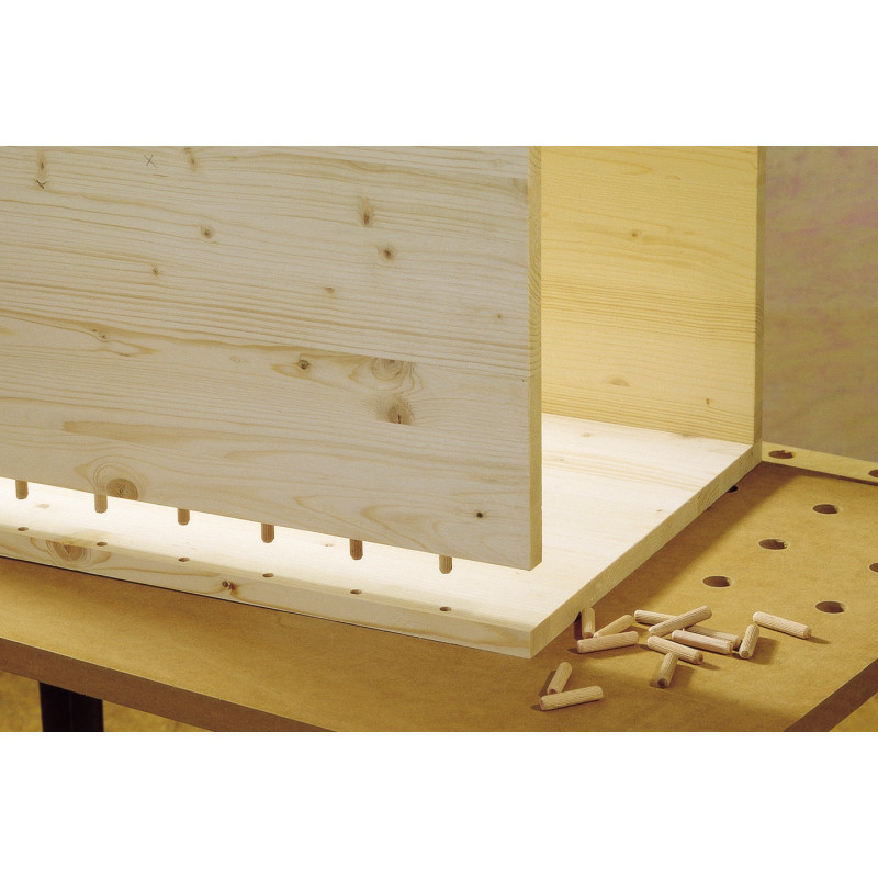 Tourillon en hêtre Ø 6 x 30 mm 50 pièces WOLFCRAFT