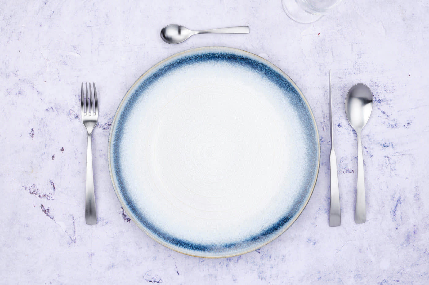 NUDE - Lot de 24 couverts de table en inox argent