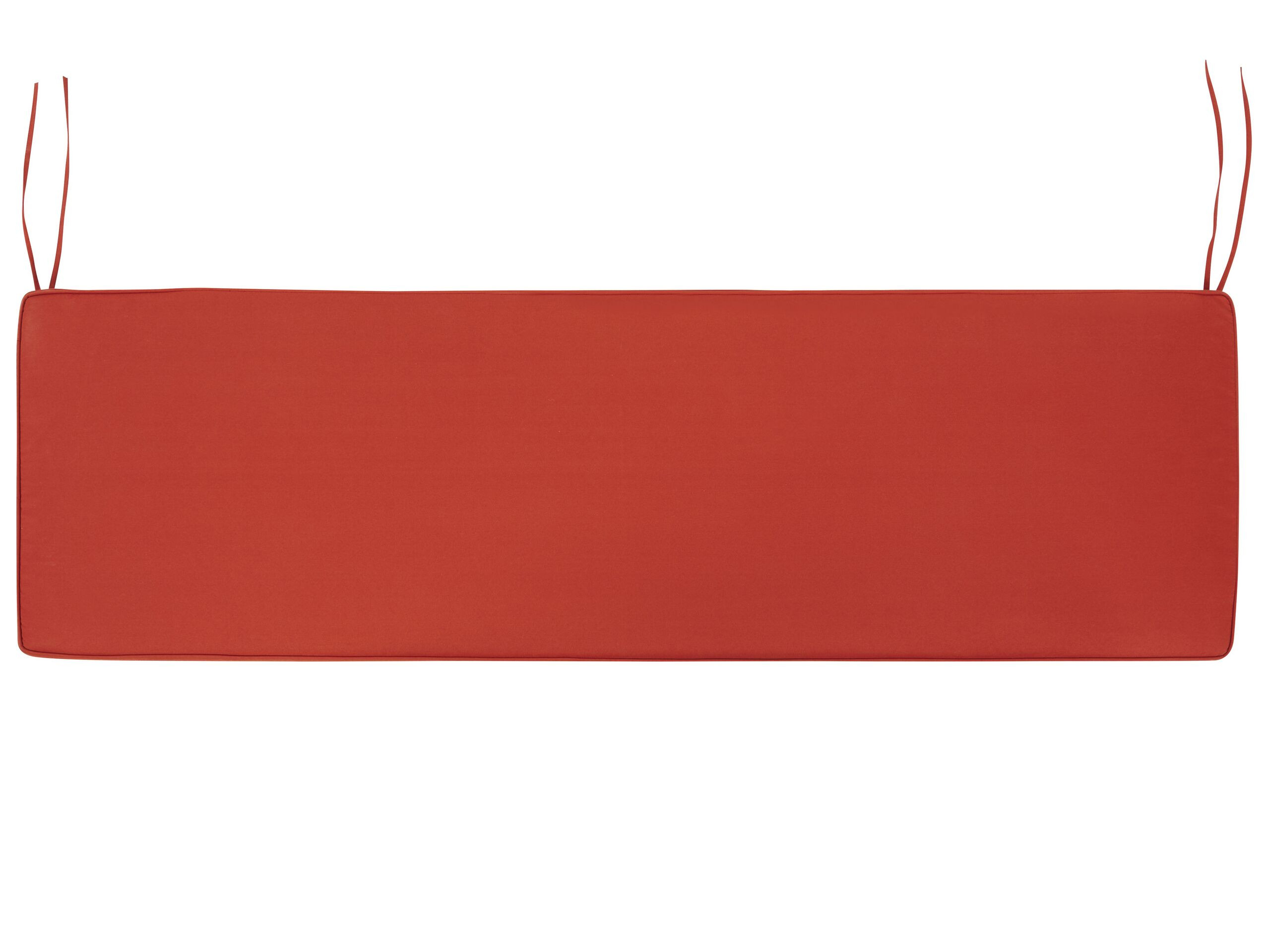 Poducha ogrodowa na ławkę 45x148 cm czerwona