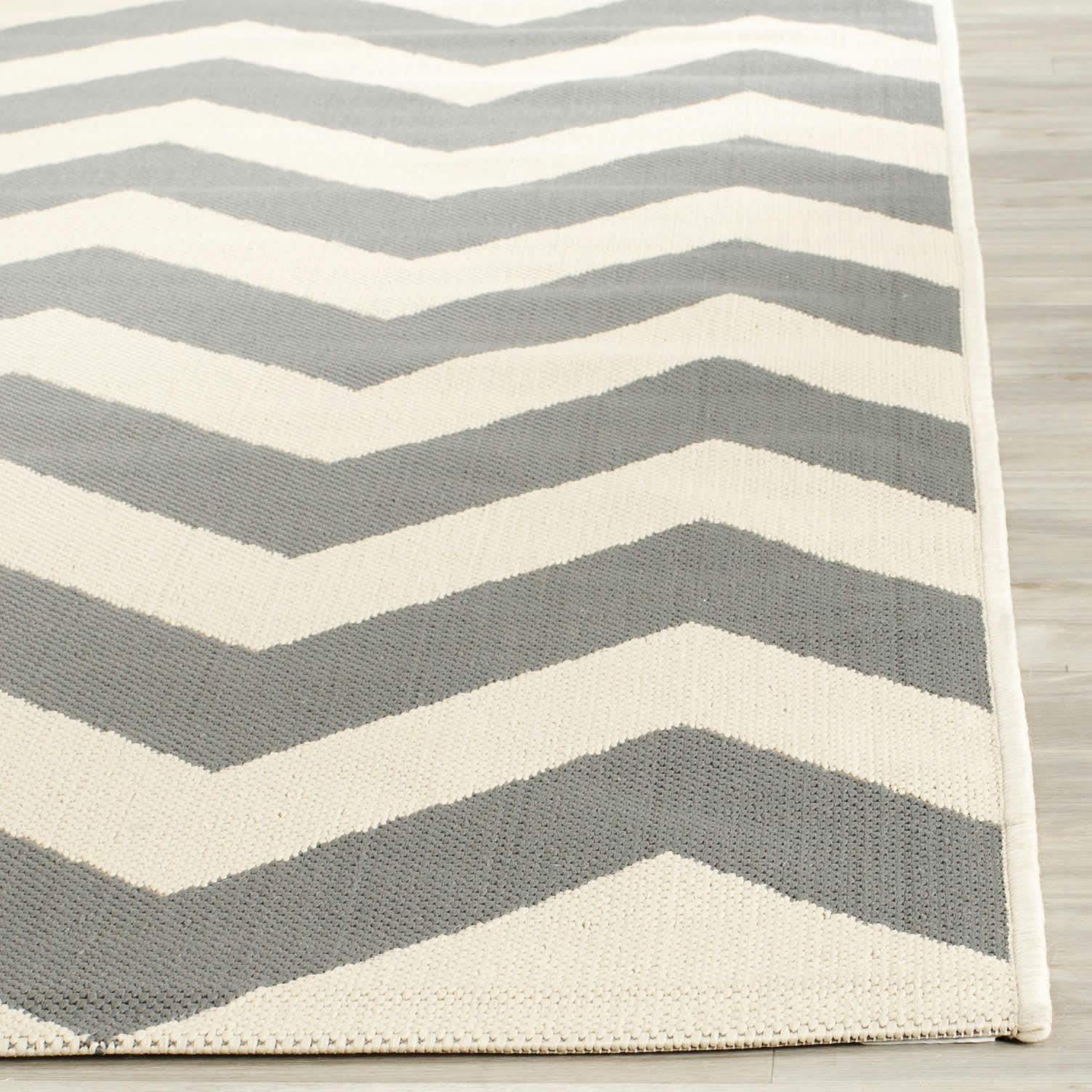 COURTYARD - Tapis interieur & exterieur en gris & beige, 201 x 290 cm