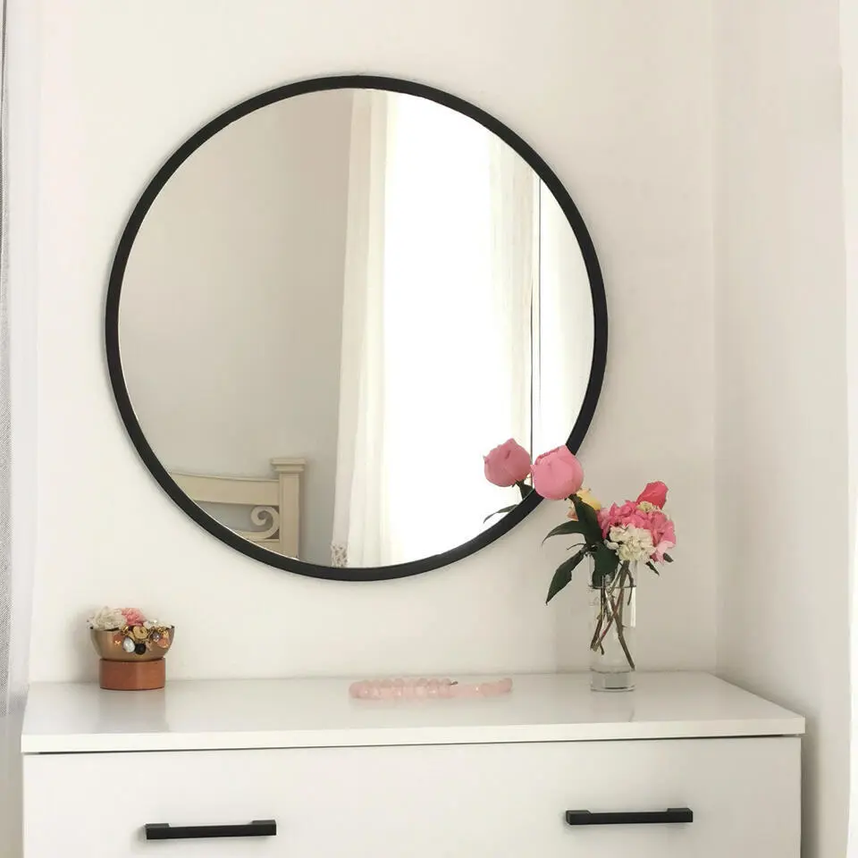 Siyah Spiegel - METALEN FRAME - Zwart