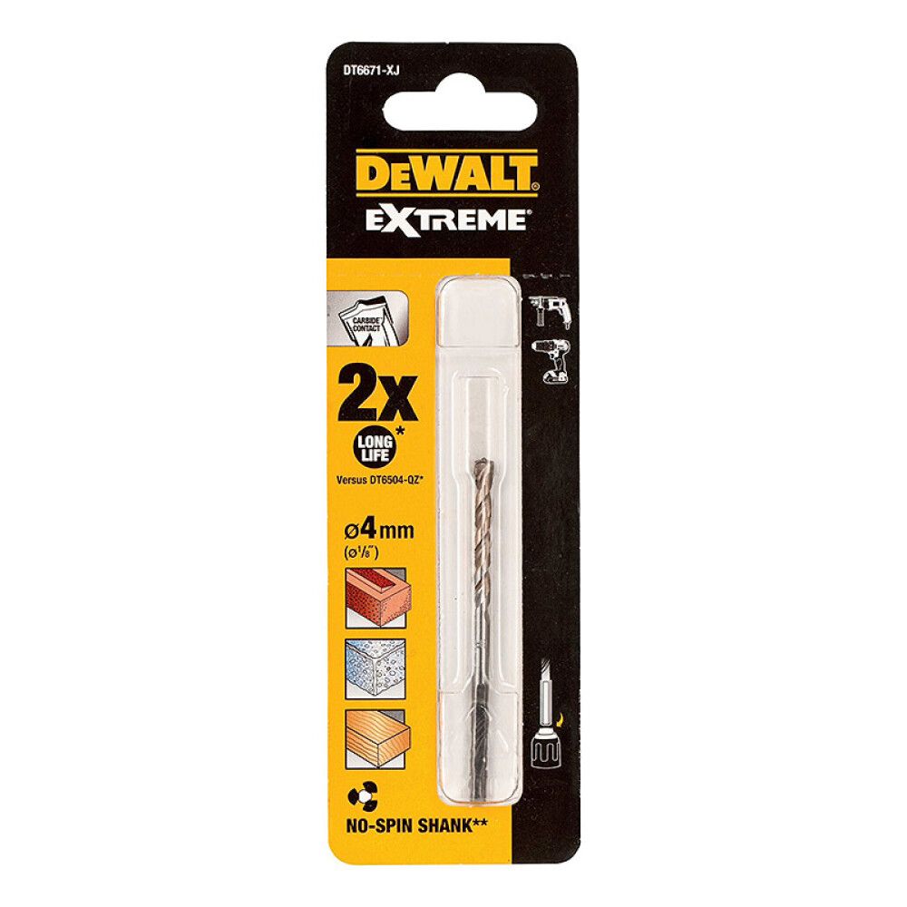 BETONGBOR DEWALT EXTREME 4X75MM