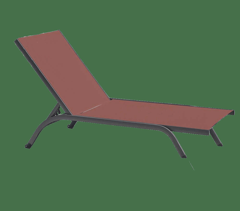 MALTA - Bain de soleil  en aluminium terracotta