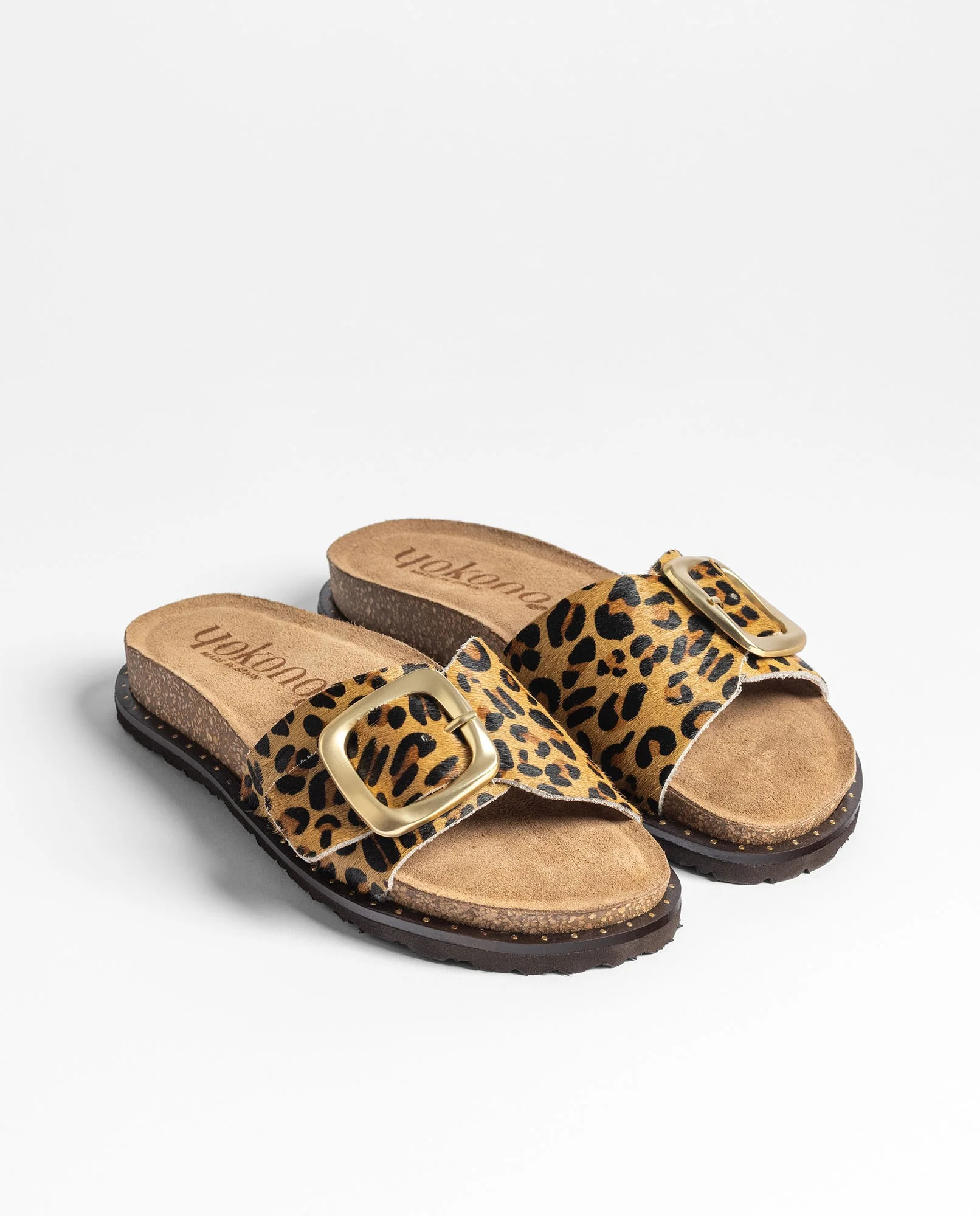 Sandalia plana BOLUS-114 leopardo