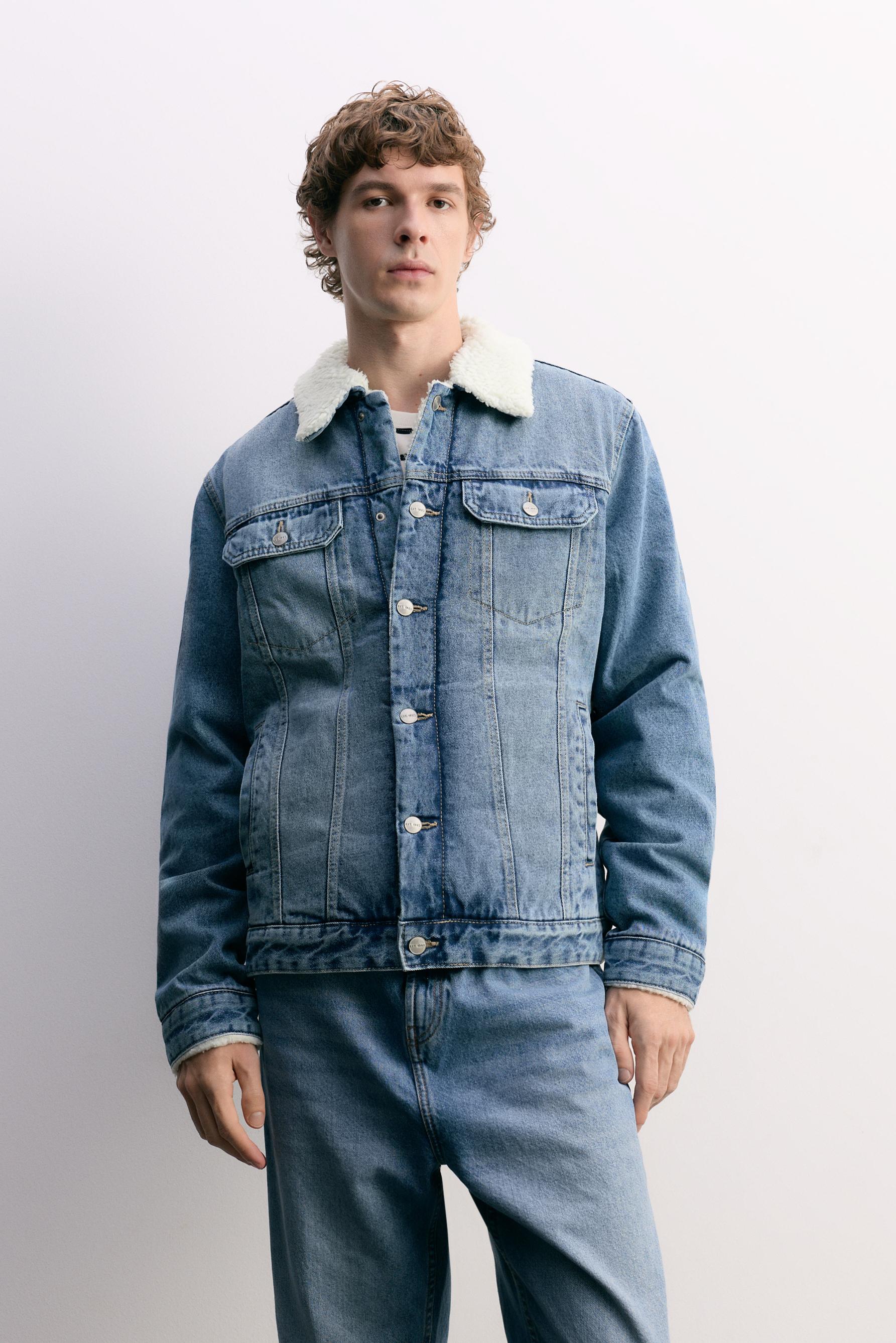Cazadora denim borreguillo