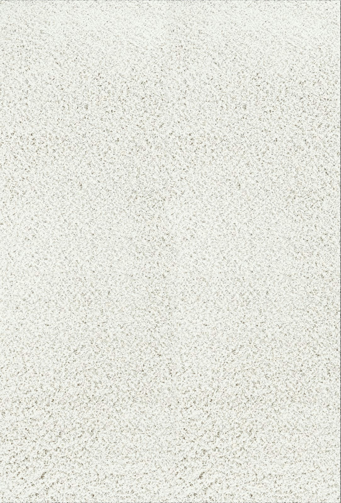 LILLY - Tapis Shaggy Uni Chic Blanc 120x170