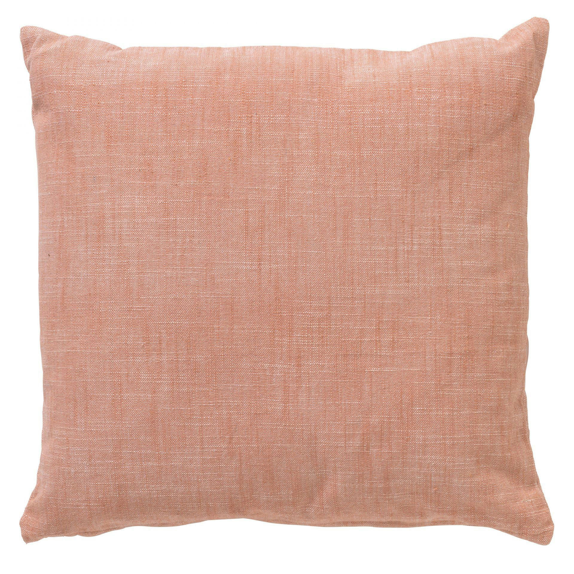 - Coussin - rose en coton 45x45 cm uni