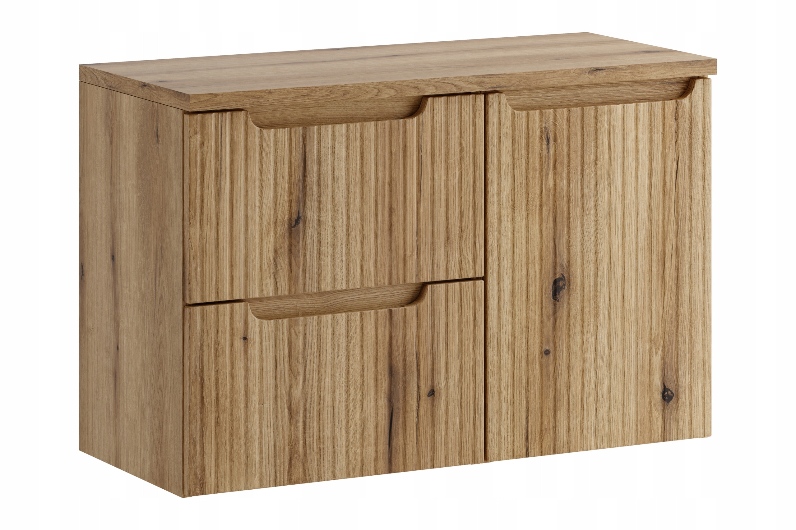 Szafka łazienkowa NOVA 90 cm dąb Coast Evoke kosz blat