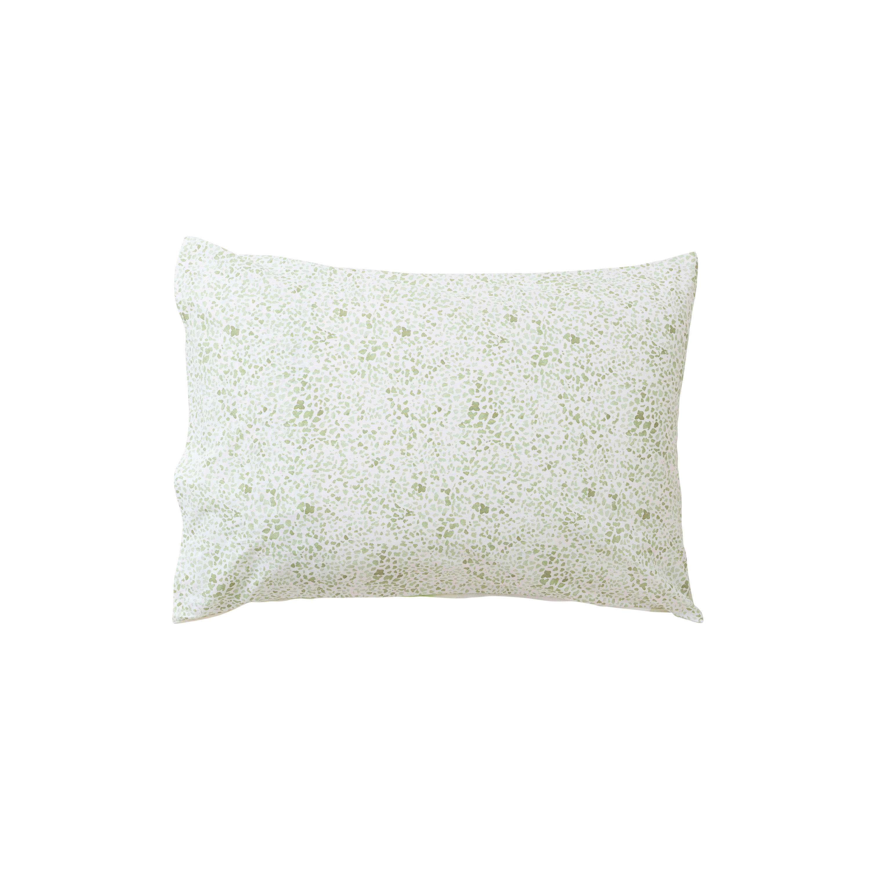 SAFARI - Taie d'oreiller rectangulaire pur coton bio imprimé bleu 50 x 70 cm