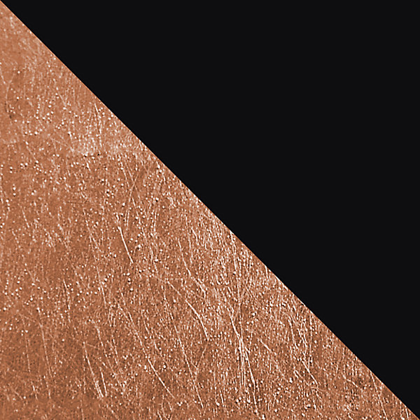 LUMICOM - MILLER Suspension, 3X E27, max 42W, métal, noir mat/feuille cuivre, L.70cm