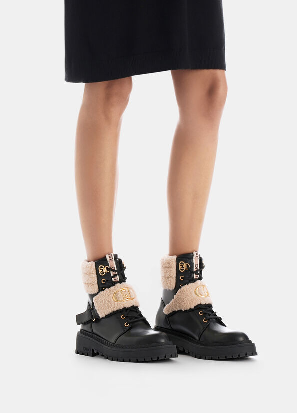 Anfibi con dettagli warm