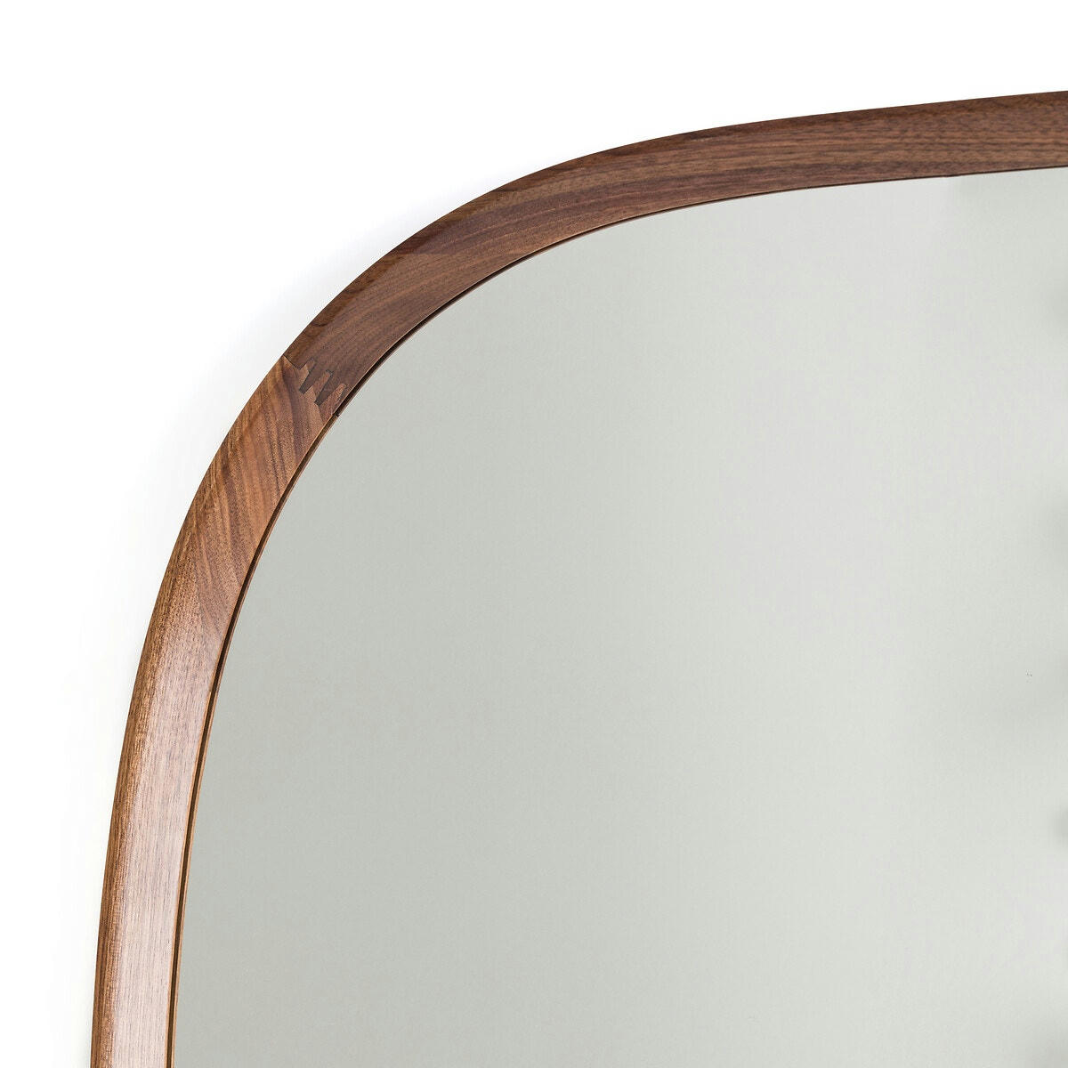 Miroir organique noyer massif, H80cm, Orion
