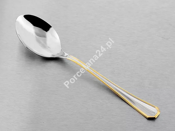 Komplet sztućców 24 cz. na 6 sób Pintinox 1929 - America (2.5 mm) złocone 23.AMEG.K24