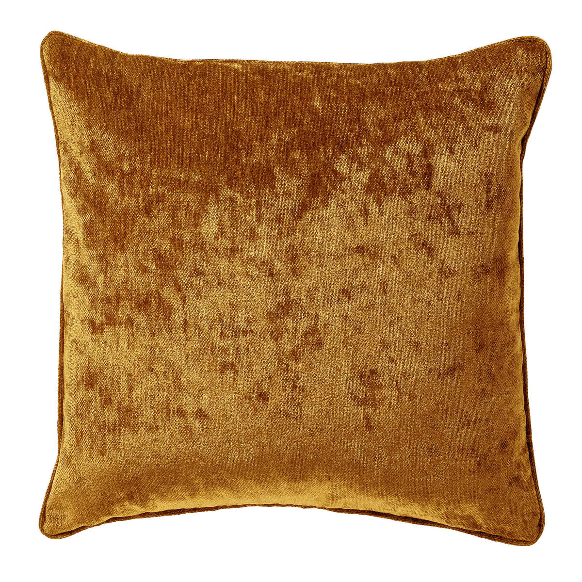 LEWY - sierkussen 45x45 cm - glansvelours - Chai Tea - geel