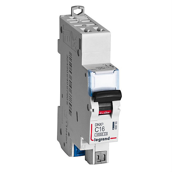 Disjoncteur DNX3 4500 - 4,5 kA courbe C - 2 A - 1 module - Connexion auto / auto - Legrand