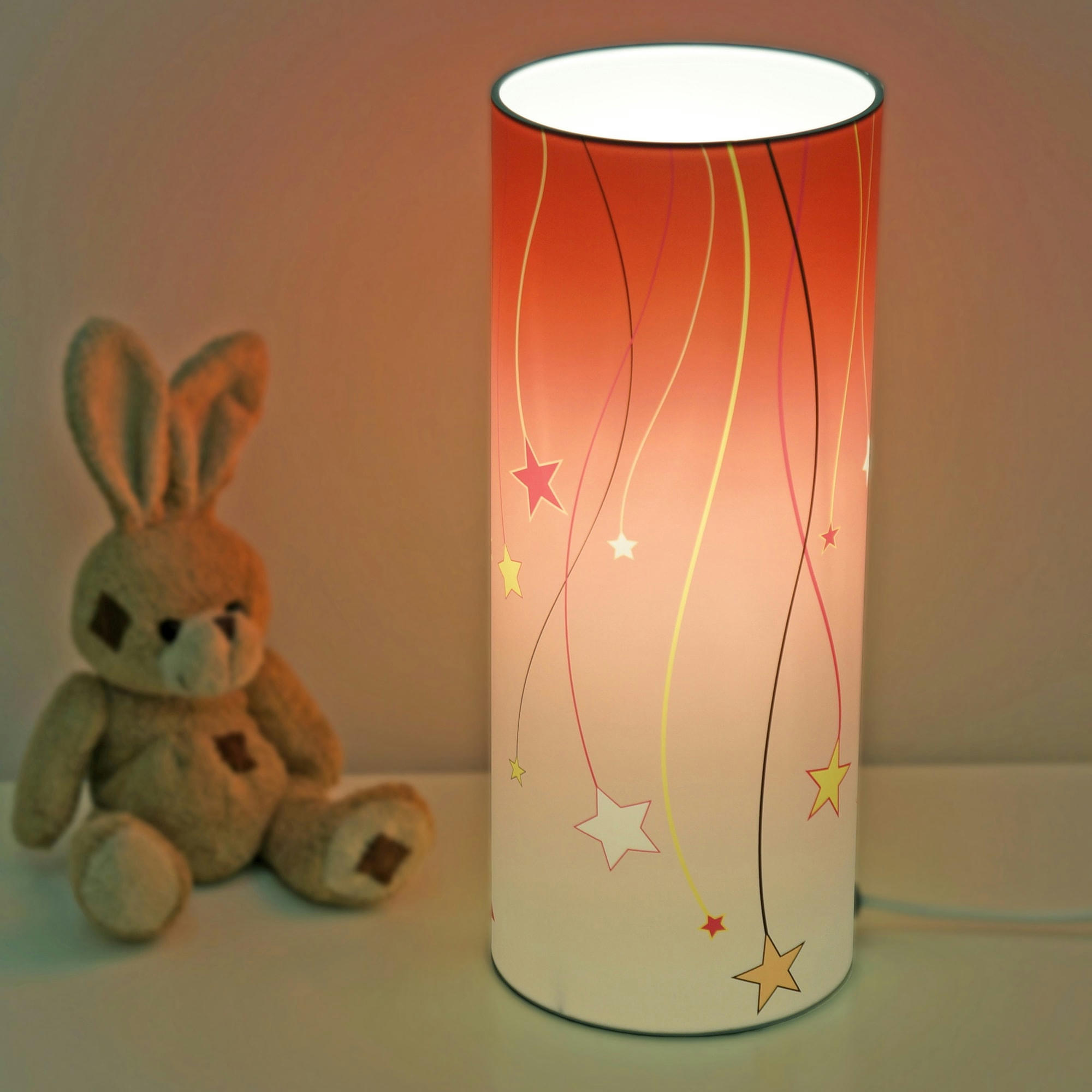 - Lampe à poser Etoiles Rose 30cm