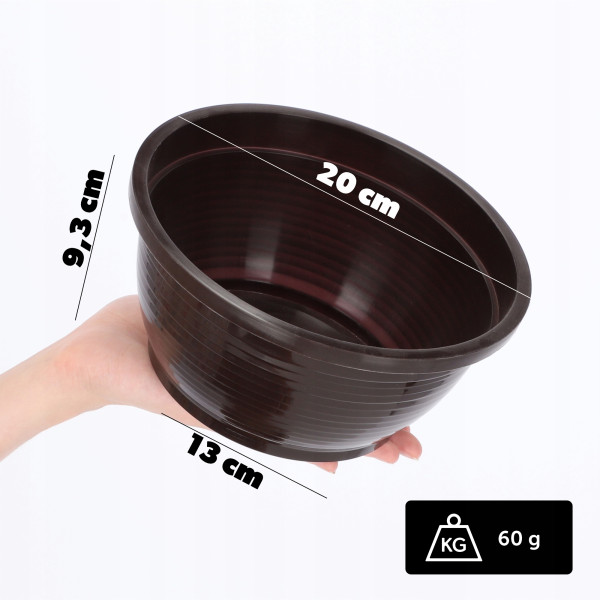 Doniczka Osłonka Donica Na Kwiaty 20cm Kolory Misa