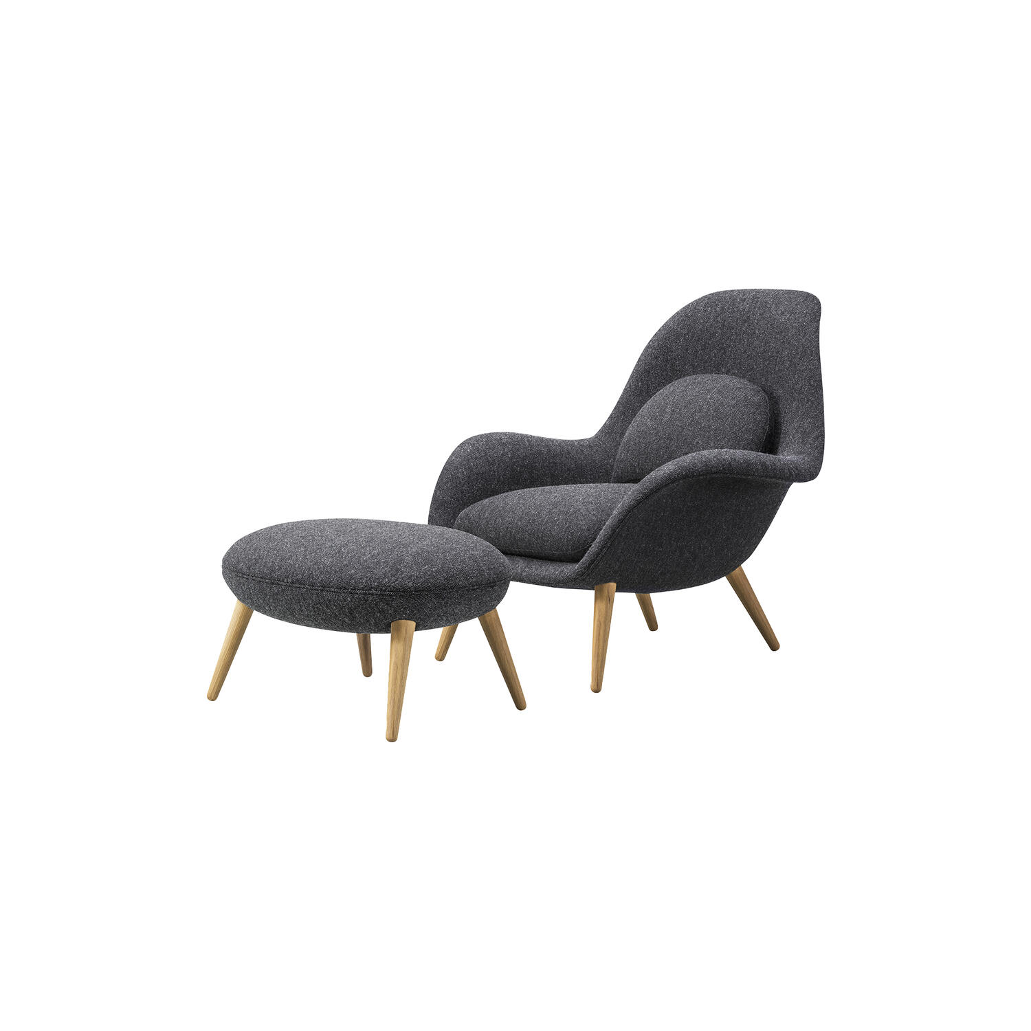 Swoon loungestol og skammel, Hallingdal 180