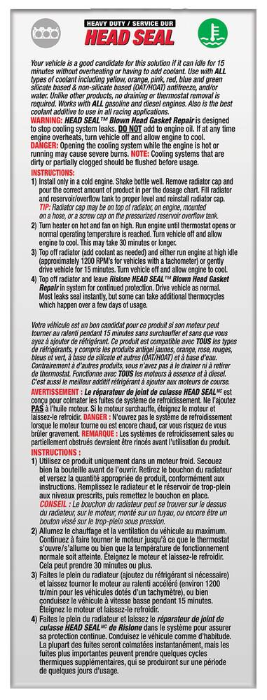 Rislone Head Seal Blown Head Gasket Repair, 1-L