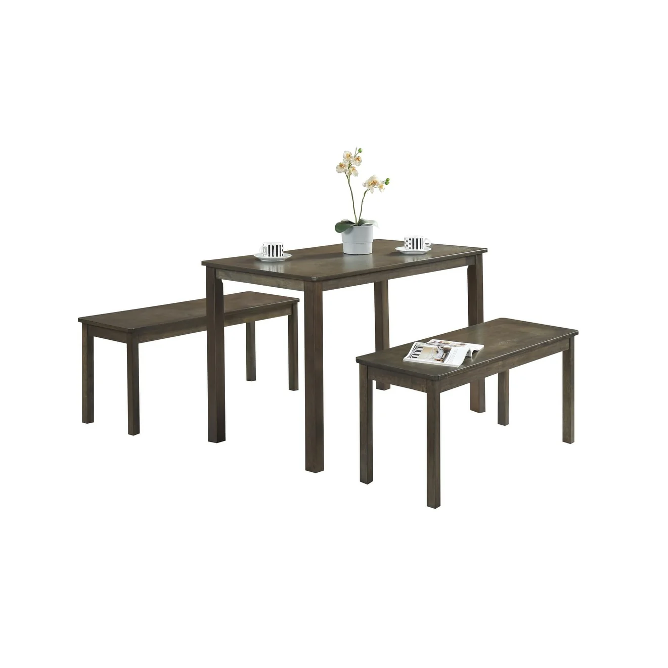 CraftPorch Wood Minimalist 3-piece Dining Set