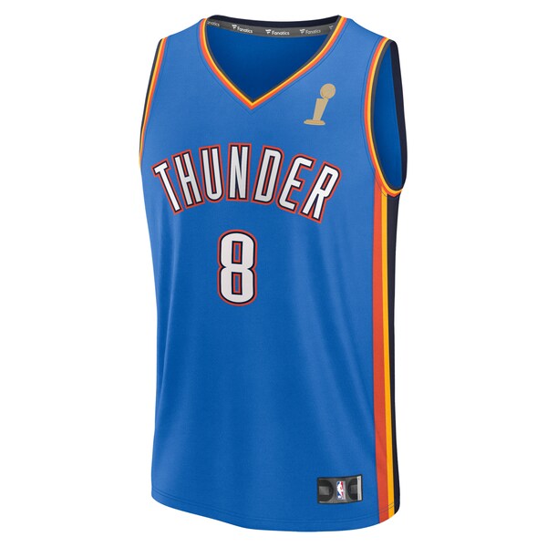Jalen Williams Oklahoma City Thunder  2025 NBA Finals Champions Fast Break Replica Player Jersey - Blue - Icon Edition