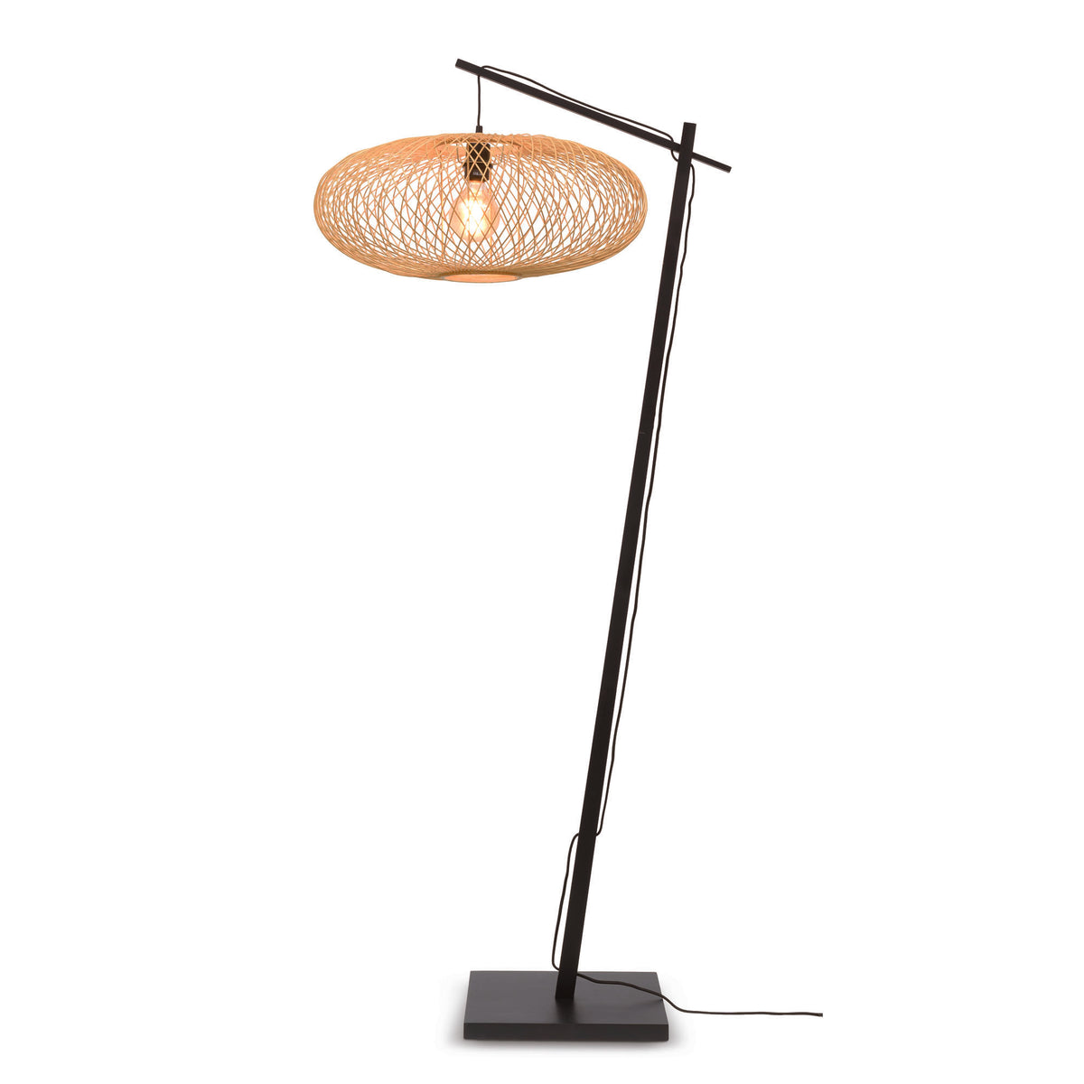 GOOD&MOJO vloerlamp Cango - zwart - Ø60cm