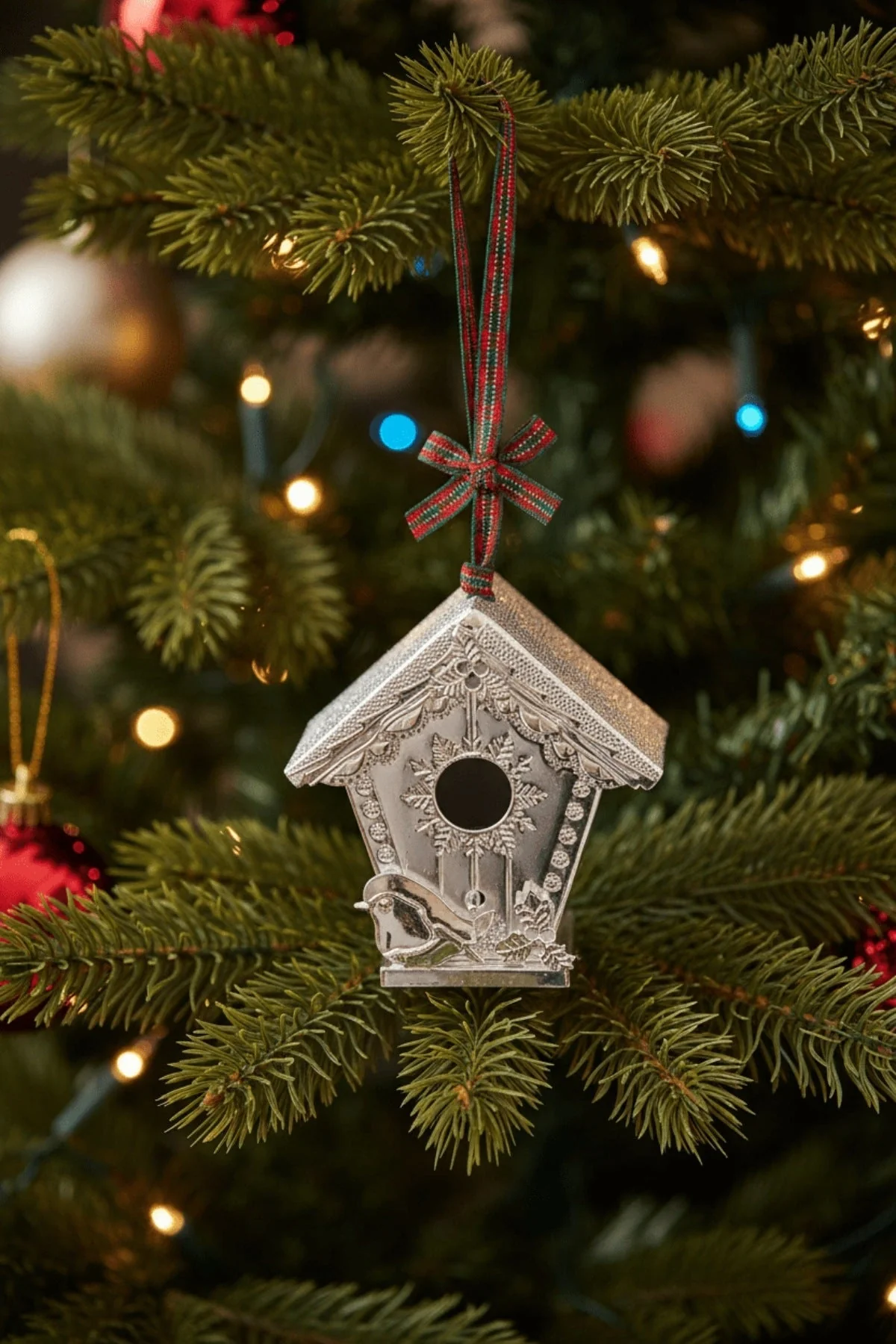 Heirloom Robin Birdbox Christmas Tree Decoration