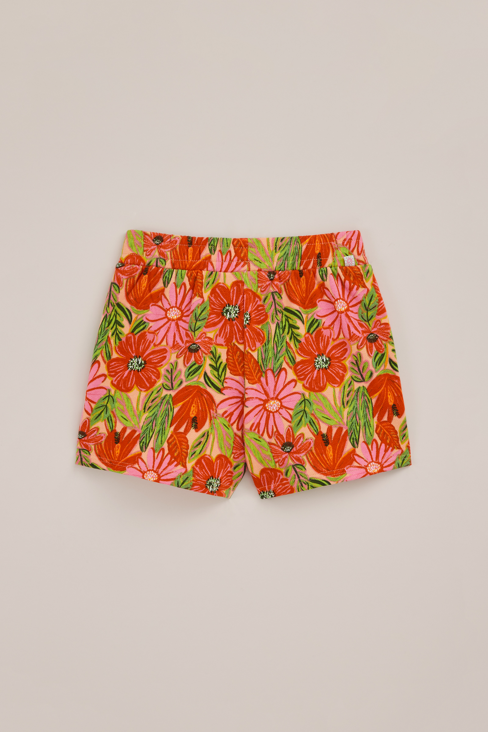 Meisjes relaxed fit sweat short met print