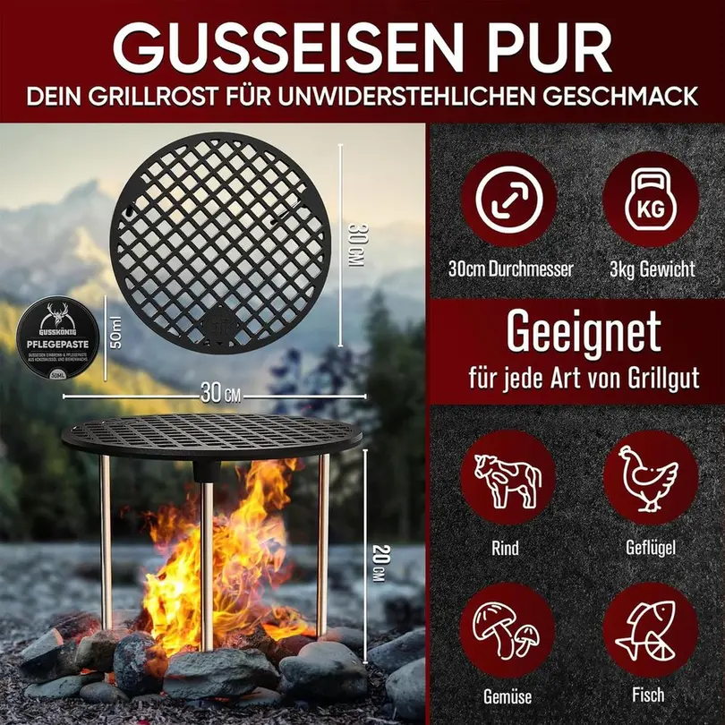 Grillrost Gusskoenig