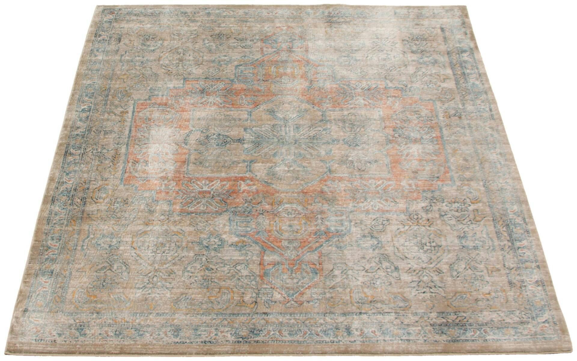 ECARPET Bahama Heriz Indoor Area Rug, Beige, Assorted Sizes