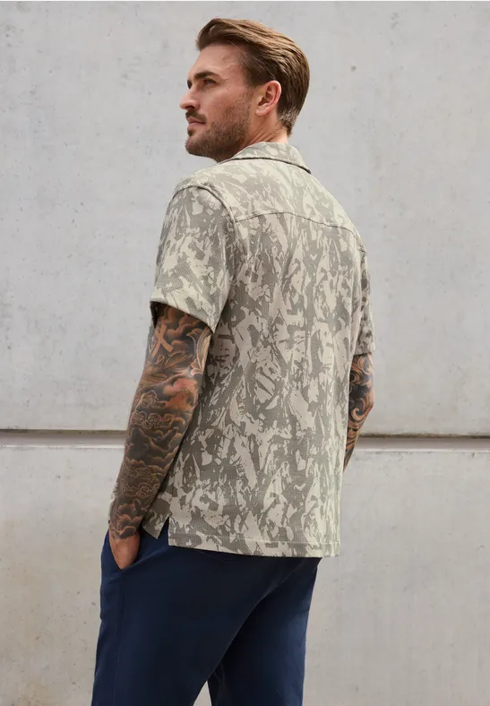 Jersey Waffel Piqué Hemd