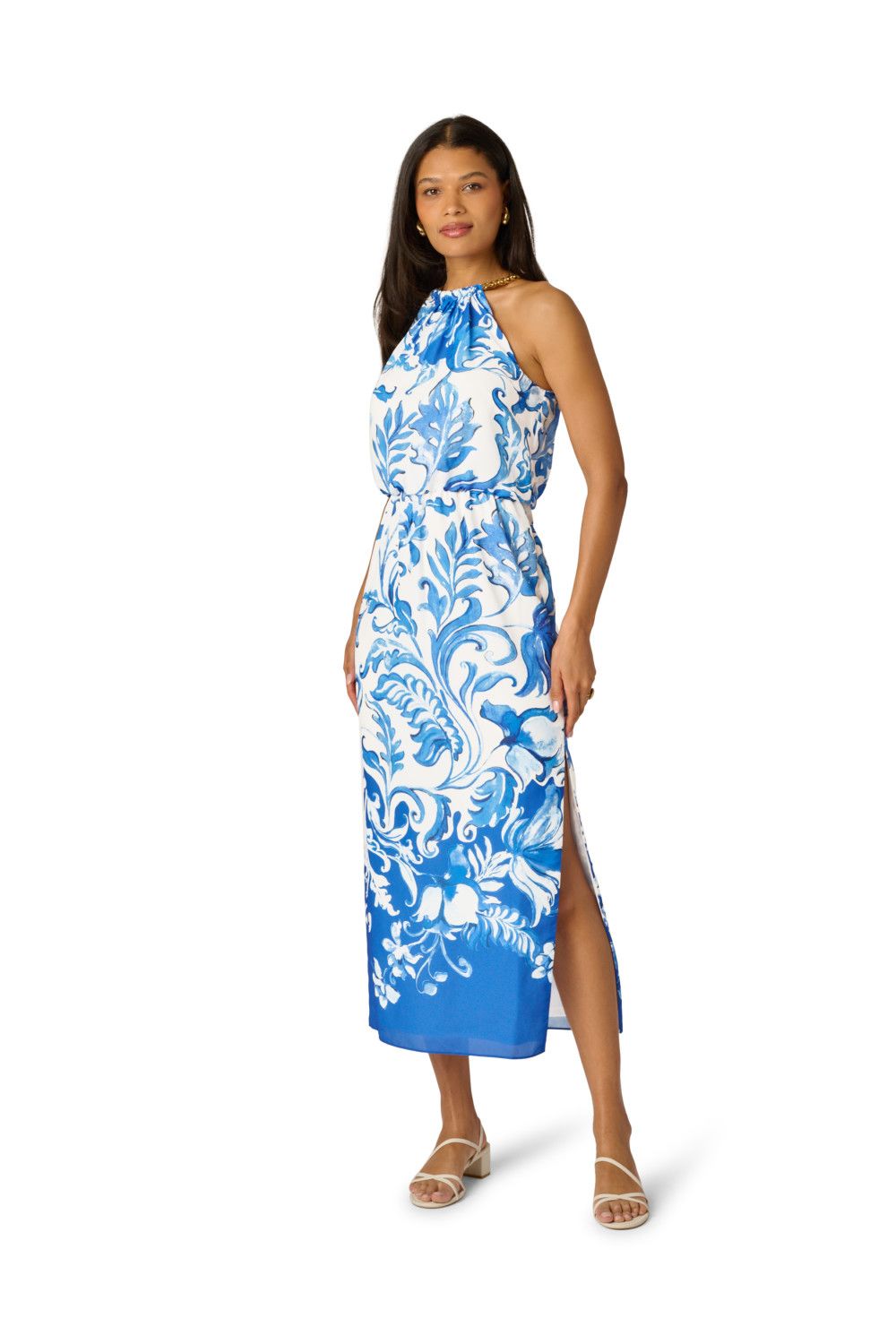 Adrianna Papell Printed Blouson Dress