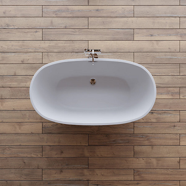 Baignoire Ilot Samba 150 blanche 150x70x58cm, by SPALINA