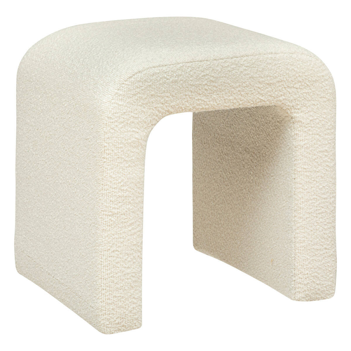 Stołek łuk bouclé SEVI, wys. 43 cm