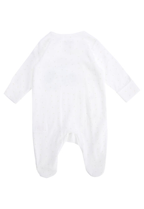Baby Unisex White Mummy Elephant Sleepsuit