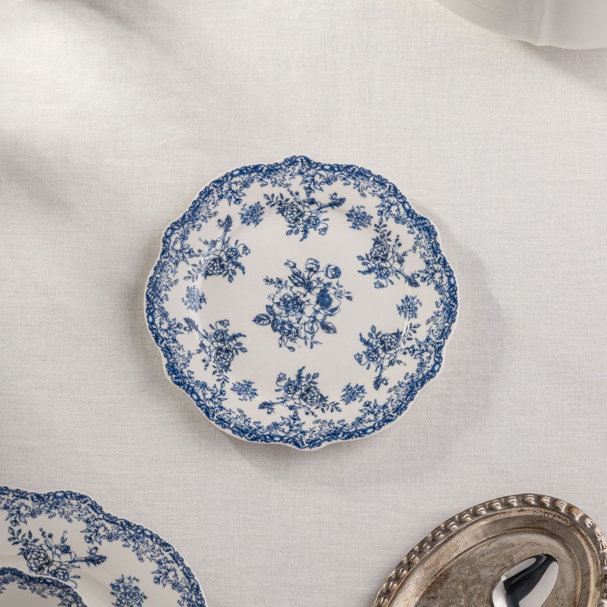 Talerz LOURRY deserowy granatowy 19 cm