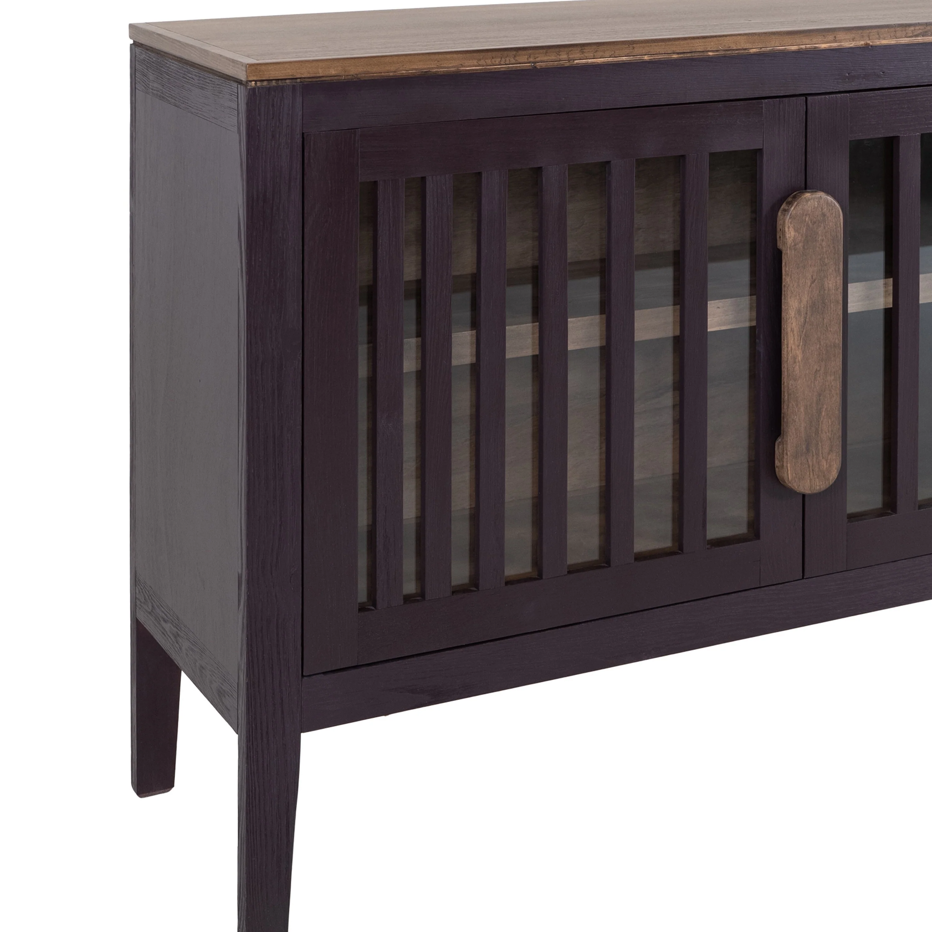 Maltie Sideboard Console Cabinet, 2 Doors, Merlot Red Wood, 54 Inch