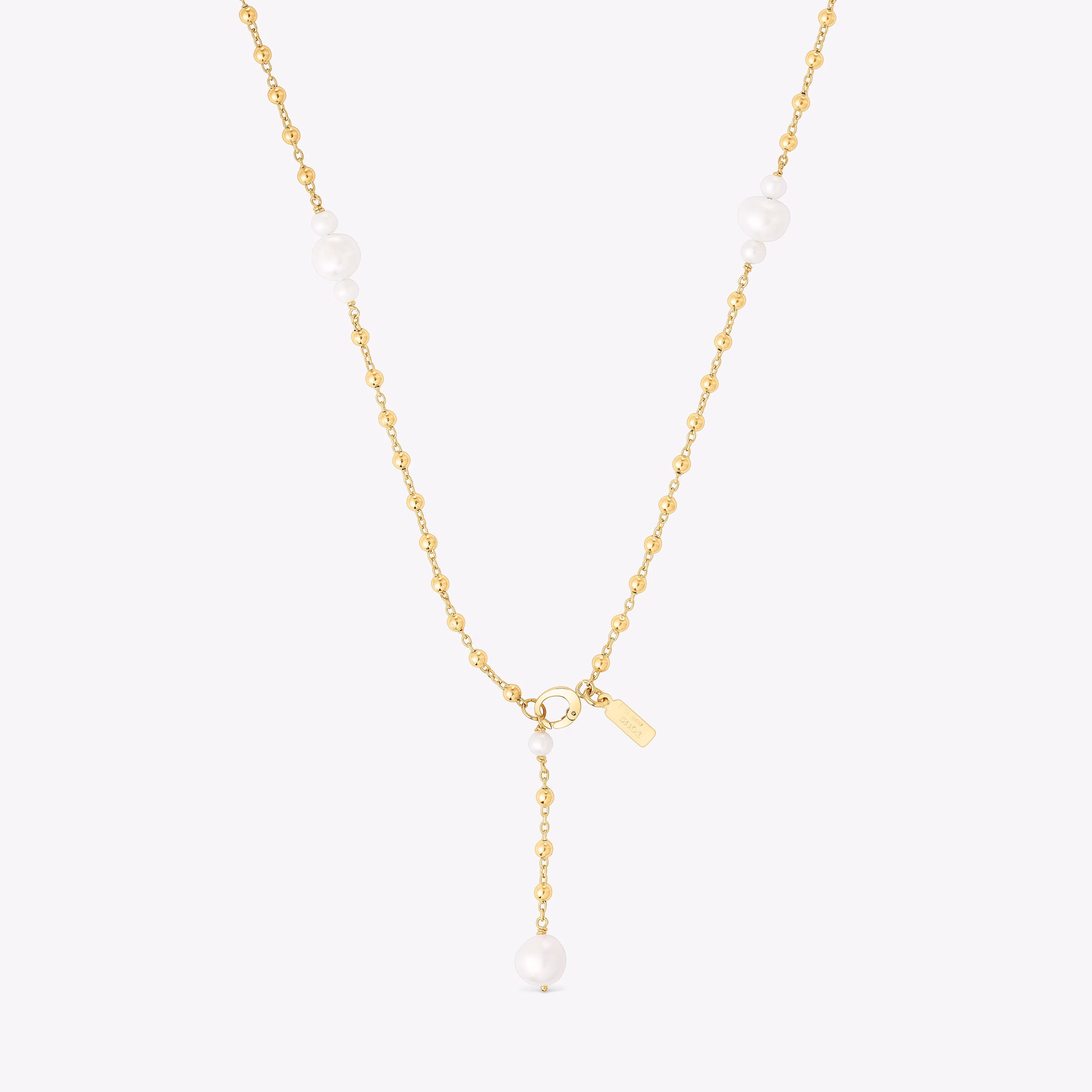 Collar con baño de oro 18 kt sobre plata y perlas cultivadas Tamara Falcó X TOUS