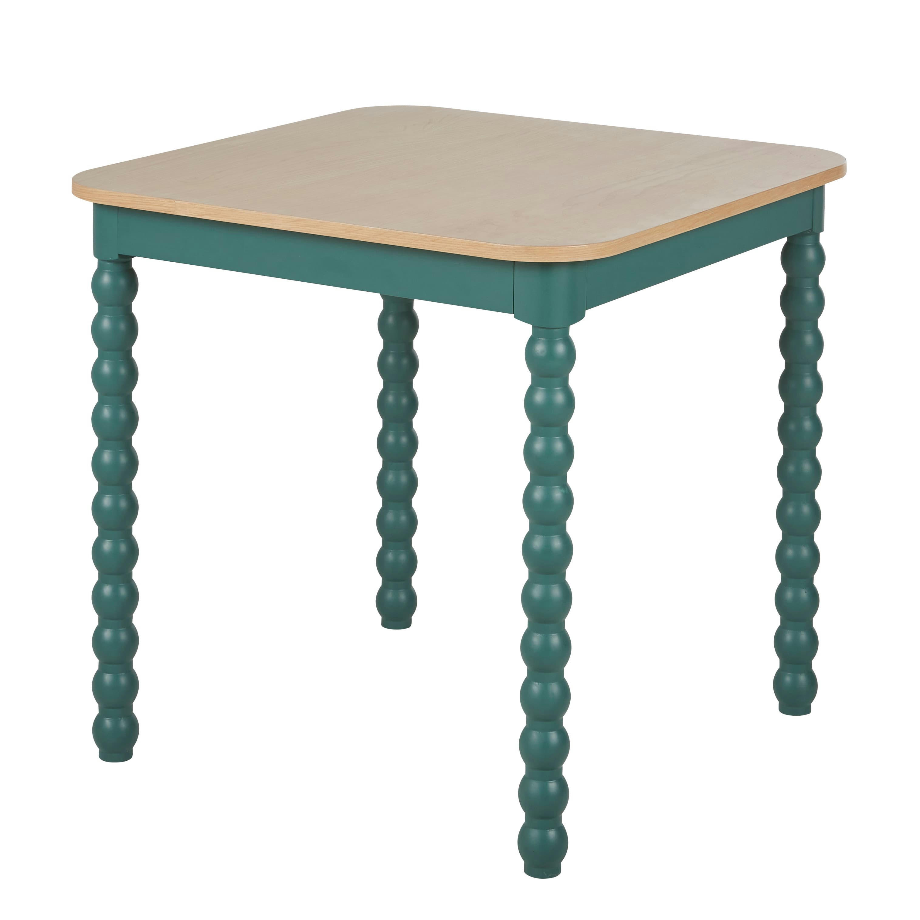 - Table à manger carrée bicolore 2/4 personnes L75