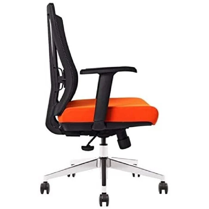 Bitchair Ergonomic Mesh Office Chair in tangerine with Seat Slide