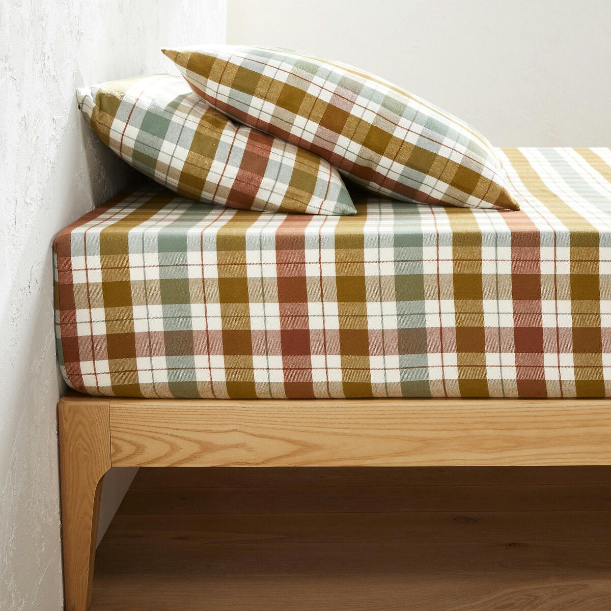 Drap housse flanelle bonnet 30 cm, Molgan