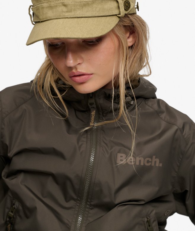Bench Hooded Shell Bomber Jacket