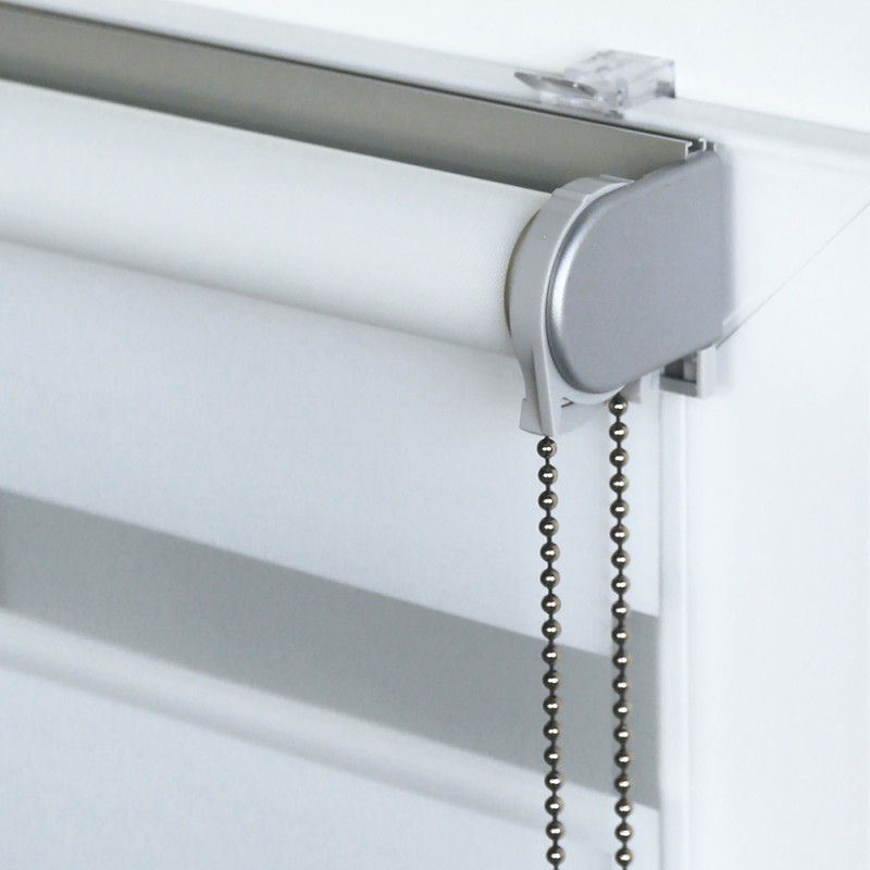 Store enrouleur jour/nuit Chic blanc 90 x 250 cm MADECO