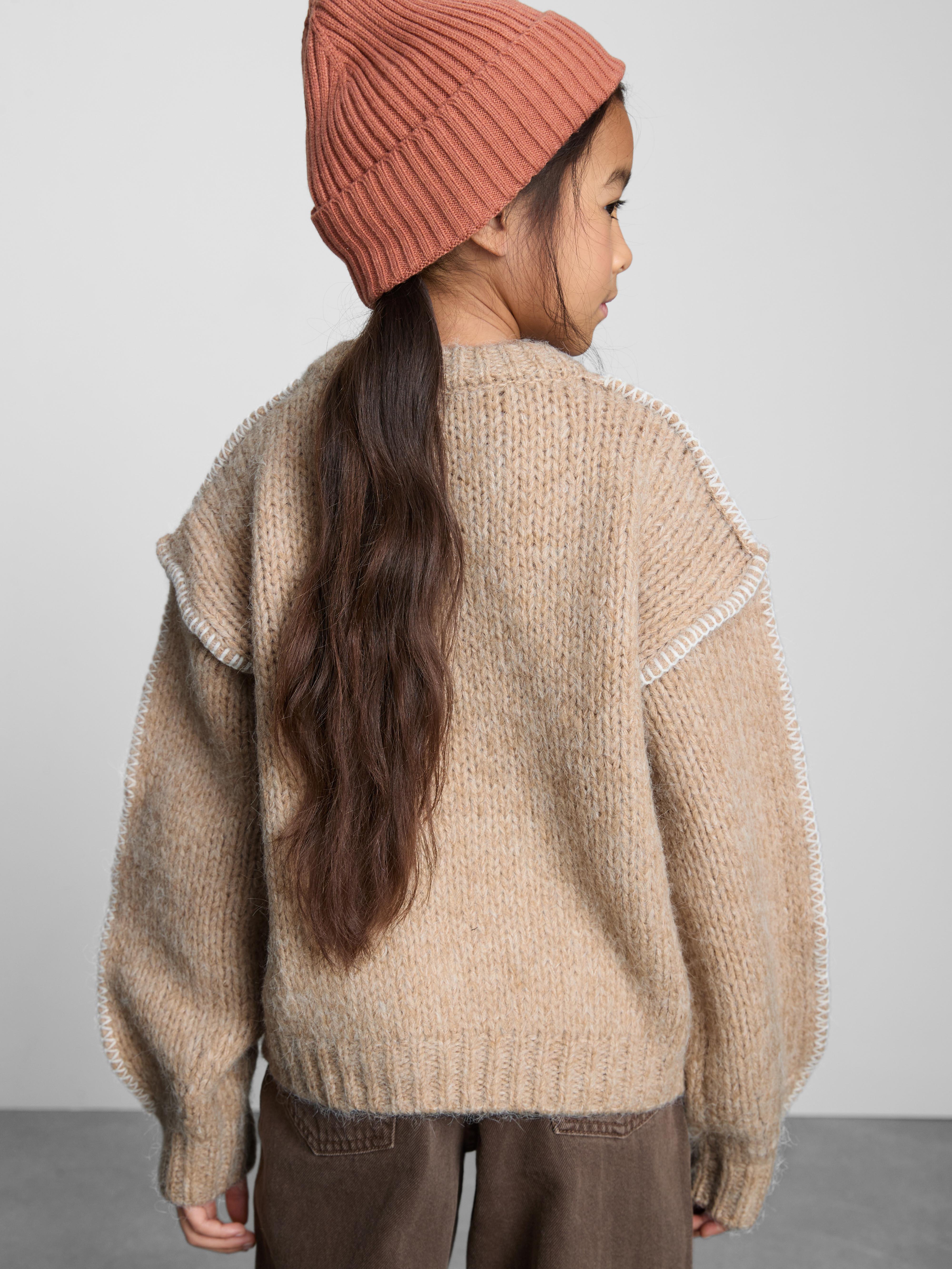 7-15yrs | Contrast Stitch Sweater