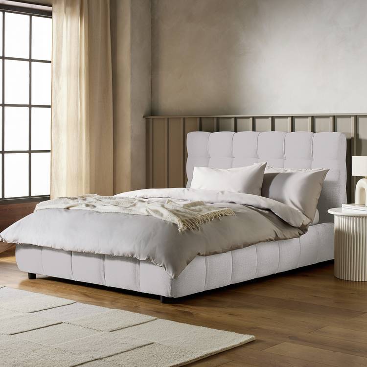 Habitat Bowie Small Double End Lift Ottoman Bed - Grey