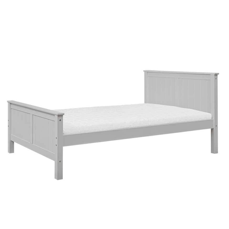 Łóżko podwójne z płyciną 120 cm Jasny szary